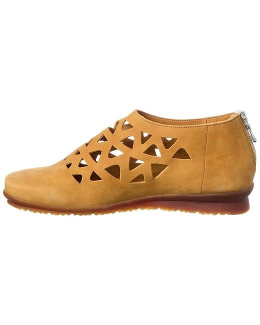 Arche Brown Barazz Leather Flat