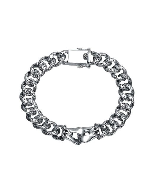 Genevive Jewelry Metallic Rachel Glauber Plated Link Chain Bracelet for men