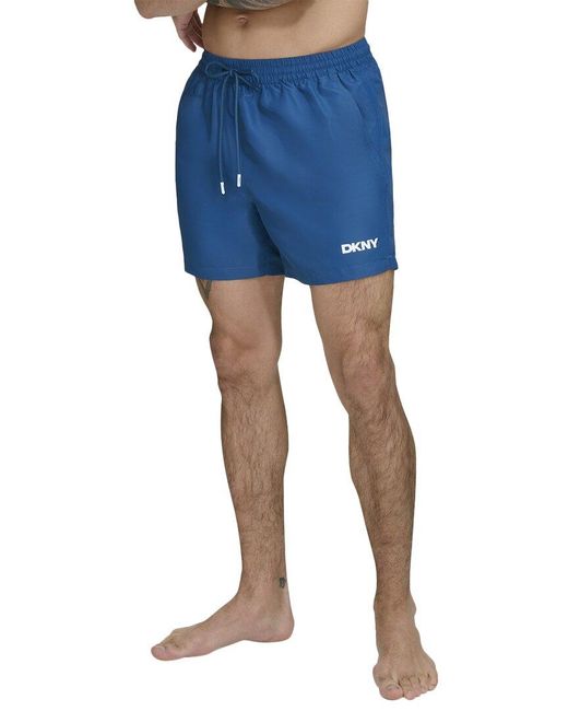 DKNY Blue Modern Euro Swim Trunk for men