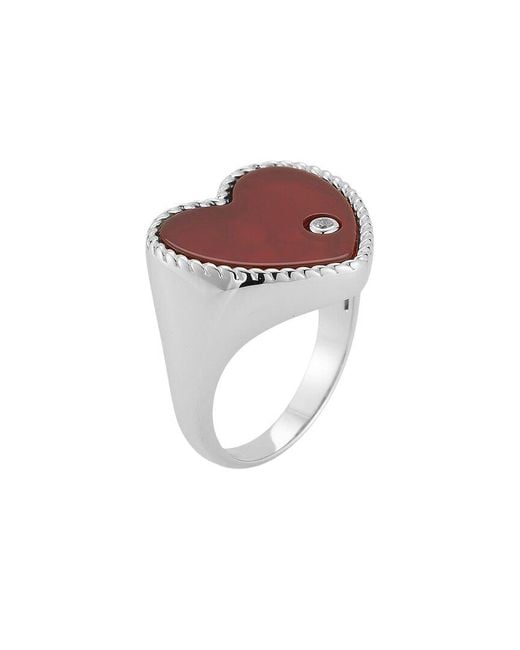 Glaze Jewelry Red Plated Cz Ring