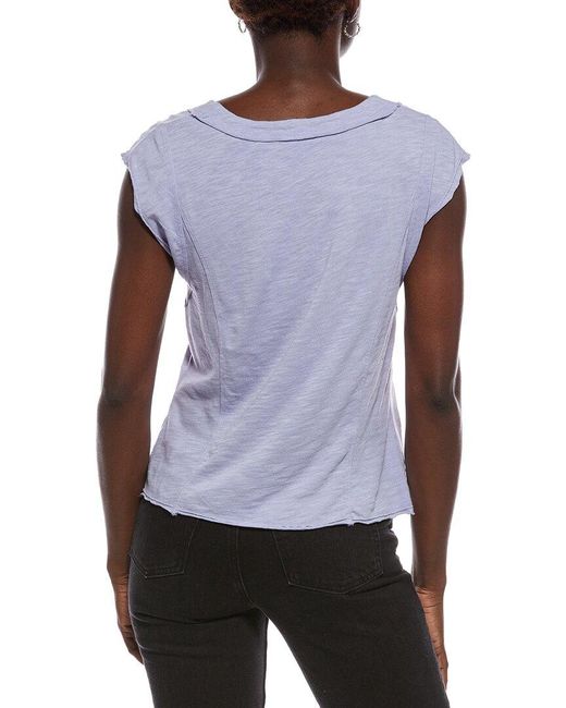 XCVI Purple Neela V-Neck Top