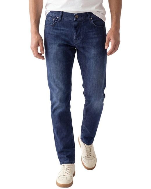 Corneliani Blue Cc Collection Dark Wash Jean for men