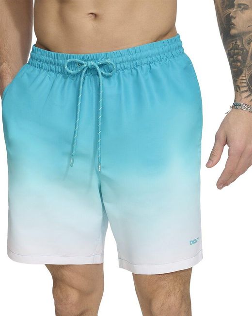 DKNY Blue Core Volley Swim Trunk for men
