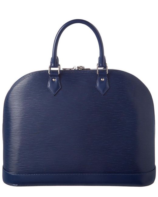 Authentic Louis Vuitton Blue Epi Leather Handbag - Boca Pawn