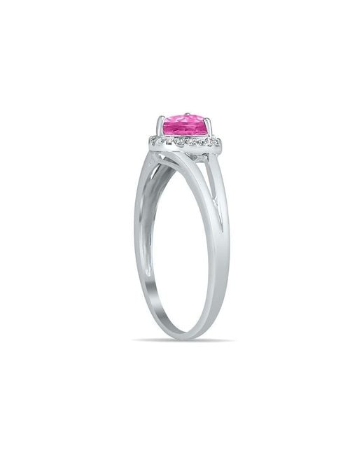 Gem Spark Pink 14K 0.51 Ct. Tw. Diamond & Topaz Ring