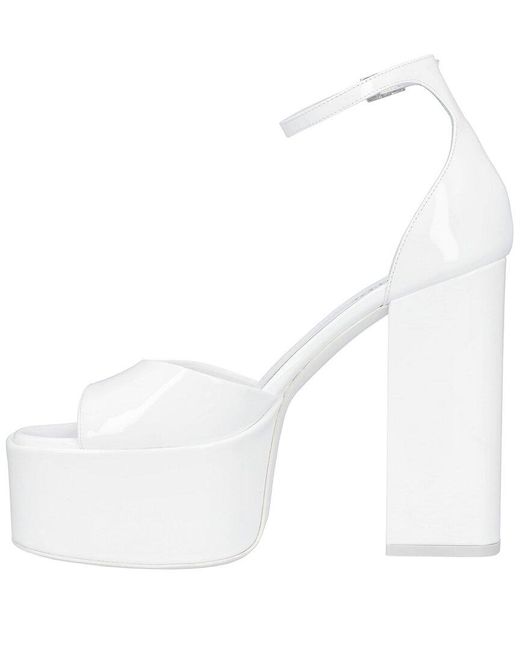 Paris Texas White Tatiana Patent Sandal
