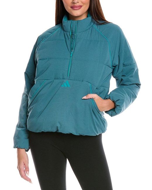 Adidas Blue Beyond Twistweave 1/4-zip Jacket