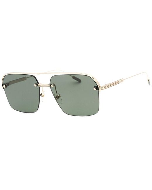 Zegna Green Ez0213 59mm Sunglasses for men