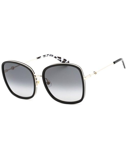 Kate Spade Black Paola/g/s 59mm Sunglasses