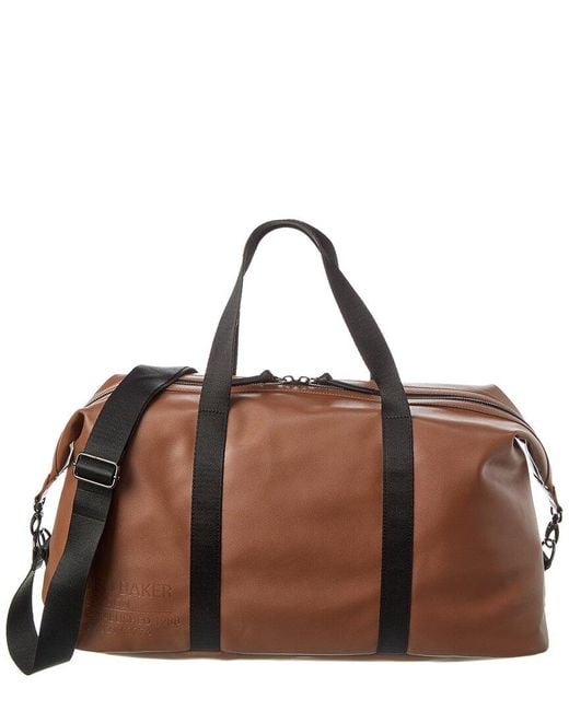 Ted Baker Brown Tomson Recycled Holdall Duffel Bag for men