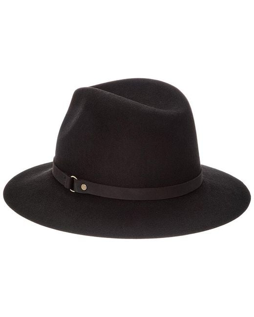 Phenix Black Short Brim Wool Fedora