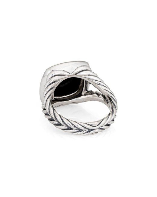 David Yurman Black Albion 0.22 Ct. Tw. Diamond & Onyx Ring (Authentic Pre- Owned)