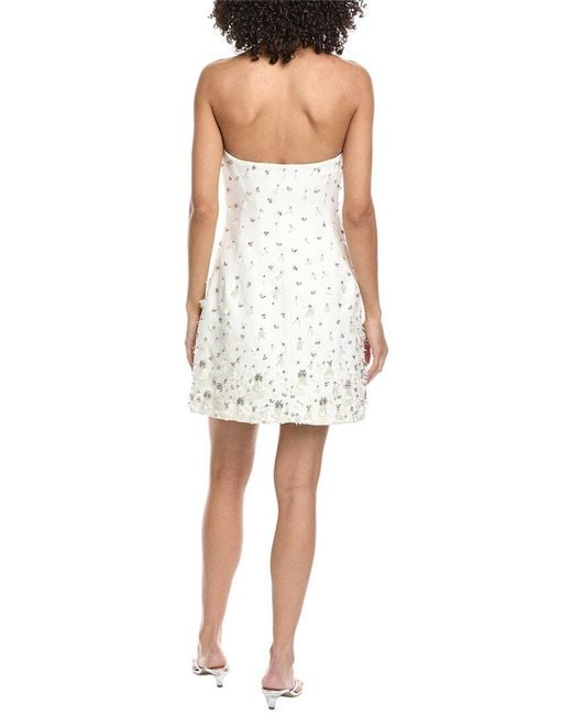 Jonathan Simkhai White Yasmin Bustier Mini Dress
