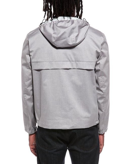 Canali Gray Rain Jacket for men