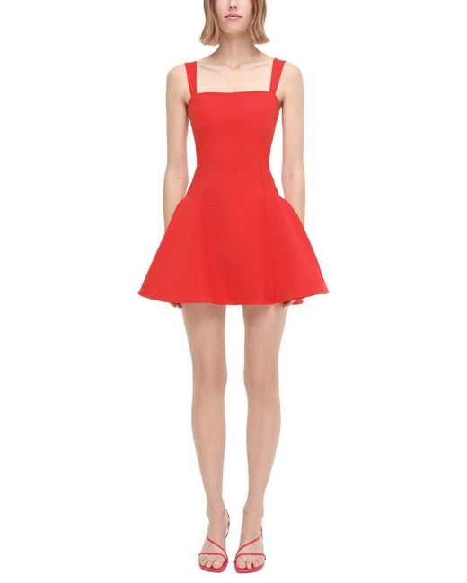 Jonathan Simkhai Red Sadie Mini Dress