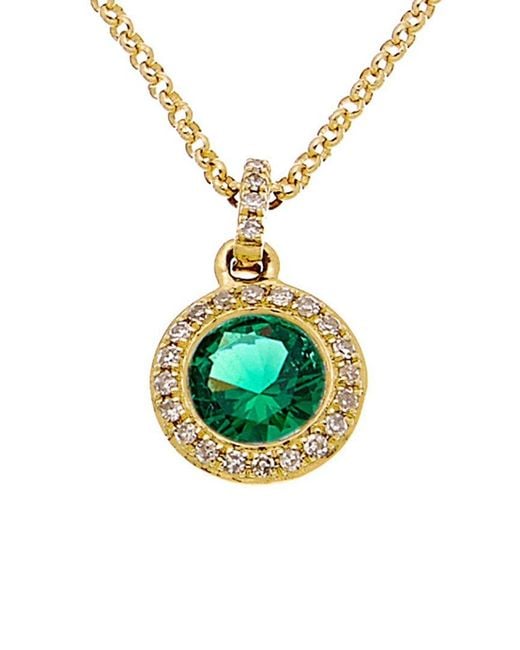 Diana M Metallic Fine Jewelry 0.58 Ct. Tw. Diamond Pendant Necklace