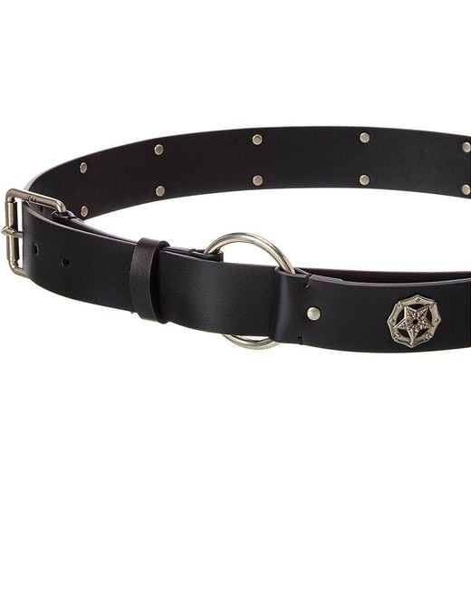 Dior Black Leather Belt