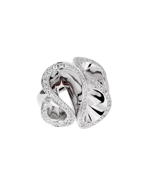 De Grisogono White 18K 2.00 Ct. Tw. Diamond Zigana Ring (Authentic Pre-Owned)