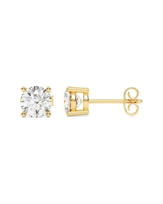 Lab Grown Diamonds Metallic 14K 2.50 Ct. Tw. Lab-Grown Diamond Earrings