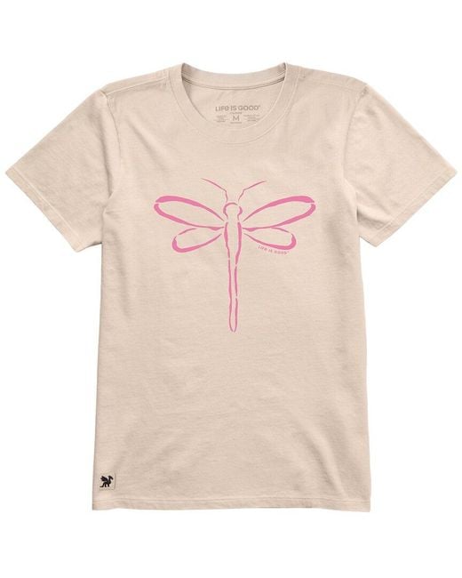 Life Is Good. Pink Crusher Lite T-Shirt