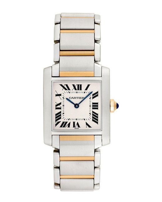 Cartier Metallic Midsize Tank Francaise Watch, Circa 2000S (Authentic Pre-Owned) for men