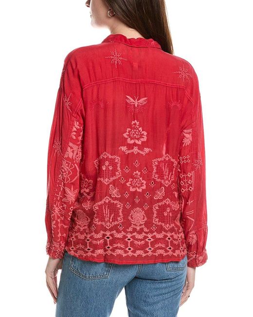 Johnny Was Red Audrey Tunic