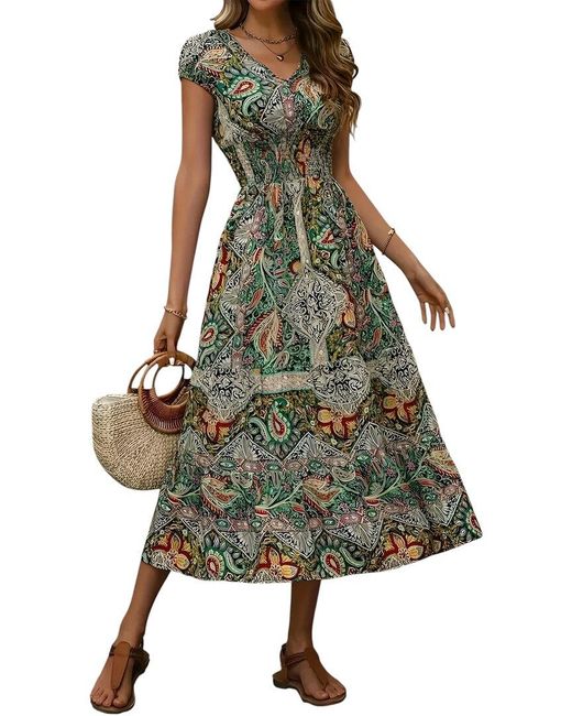 Lily Kim Green Midi Dress