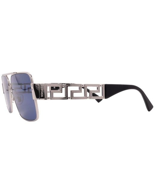 Versace Blue 61Mm Sunglasses