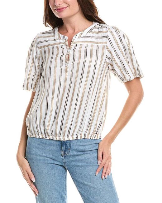 Michael Stars White Zephyr Top