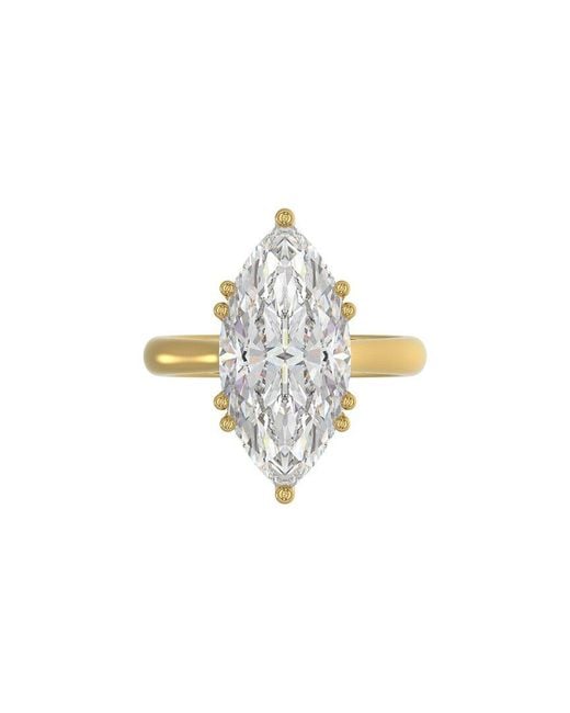 Ethos Creations White 14K.00 Ct. Tw. Lab-Grown Diamond Ring