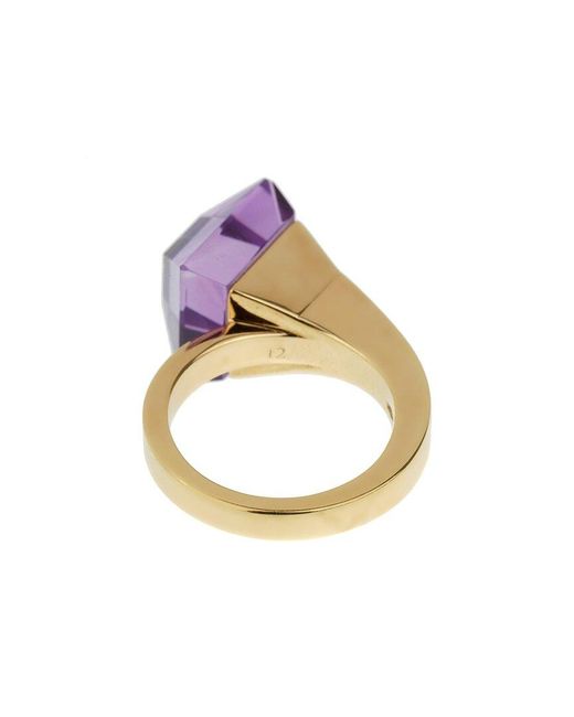 Gucci Pink 18K Amethyst Cocktail Ring (Authentic Pre-Owned)