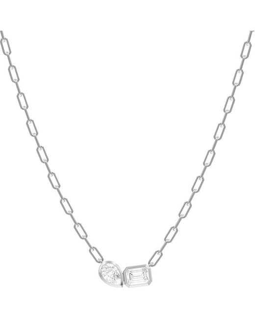 Lab Grown Diamonds Metallic 1.70 Ct. Tw. Lab-Grown Diamond Necklace