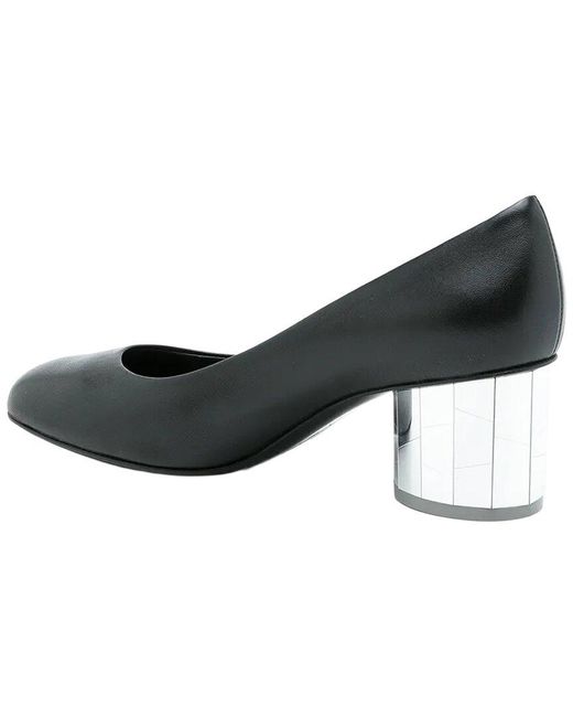 Ferragamo Black Farrah Slip-On Leather Pump