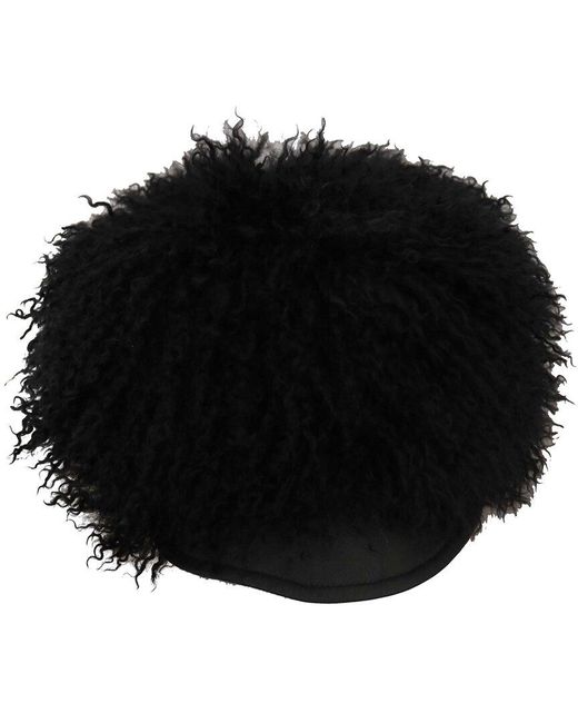 Dolce & Gabbana Black Leather Hat