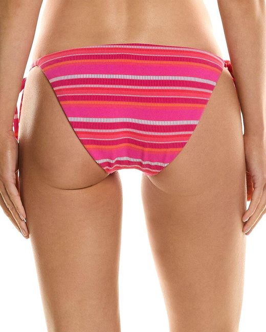 Trina Turk Red Marai Tie-side String Bikini Bottom