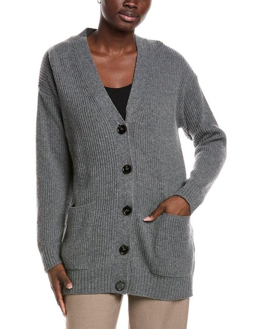 Weekend Gray Max Mara Negus Wool & Cashmere-Blend Cardigan