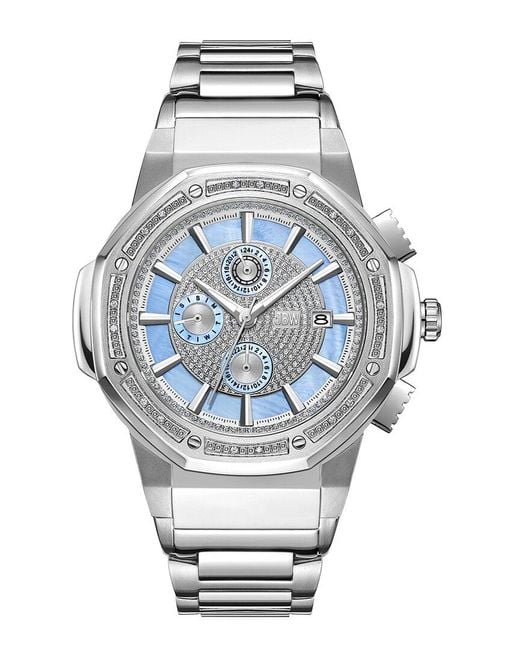 JBW Gray Unisex Saxon Diamond Watch for men