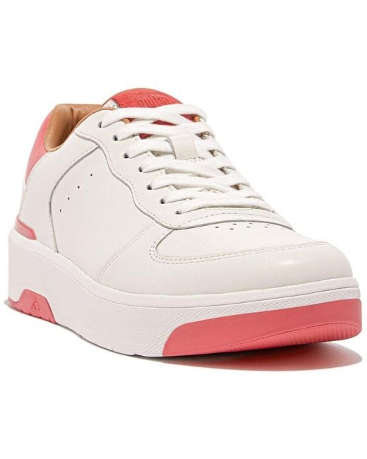 Fitflop White Rally Leather Sneaker