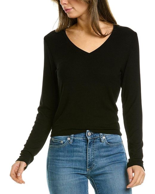 Michael Stars Black Tayshia Crop Top