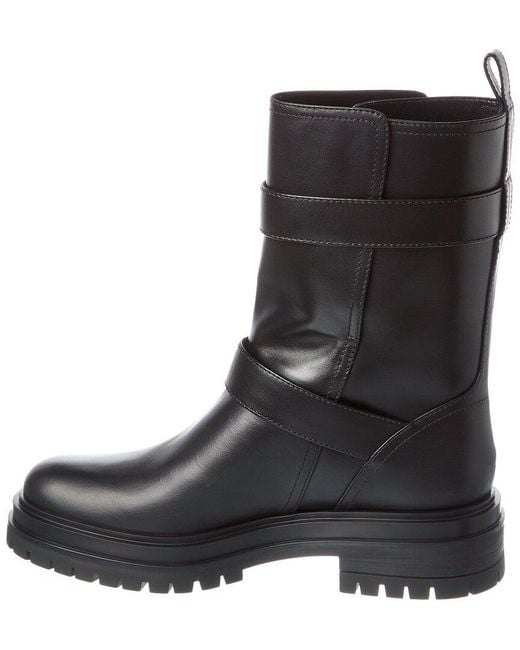 Gianvito Rossi Black Thiago Leather Boot