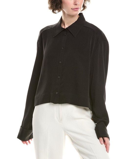 MICHAEL Michael Kors Black Satin Shirt