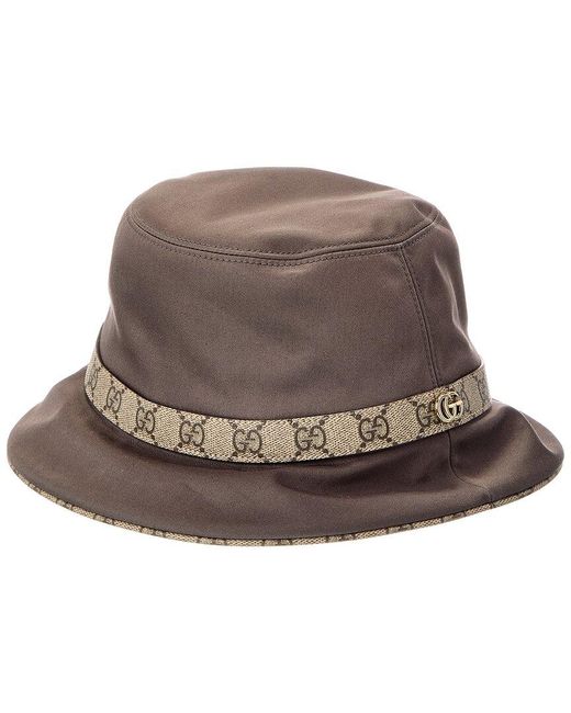 Gucci Brown Double G Bucket Hat