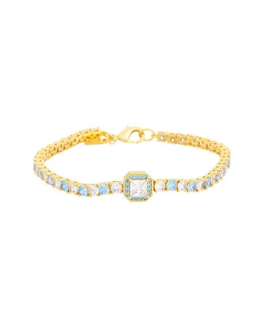 Crystal Haze Jewelry Metallic 18K Plated Cz Statement Necklace