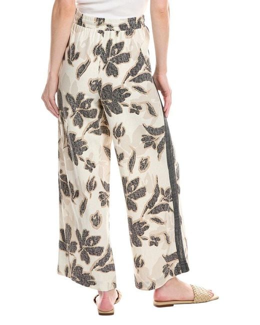 NVLT Black Linen-Blend Pant