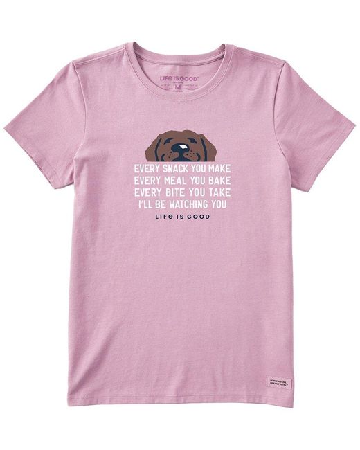Life Is Good. Pink Crusher T-shirt