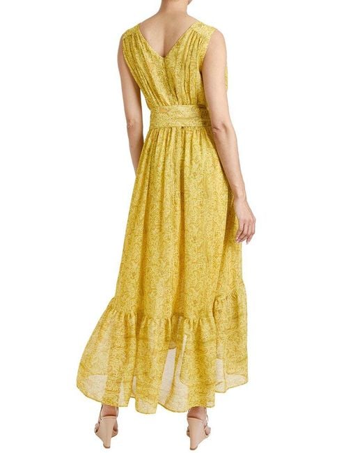 Santorelli Yellow A-Line Dress