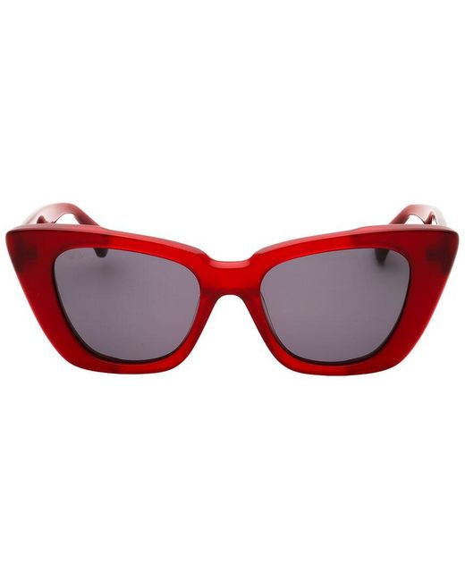 Max Mara Red Mm0099 50Mm Sunglasses