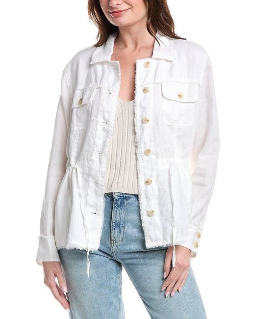 Two Palms Linen Bomber Jacket