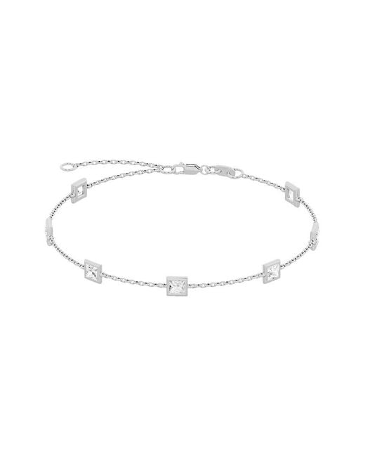Lab Grown Diamonds White 14K 1.50 Ct. Tw. Lab-Grown Diamond Station Bracelet