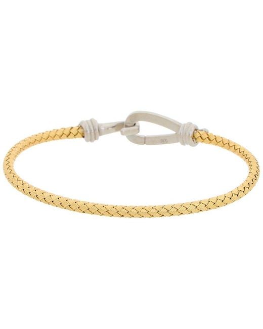 Meshmerise White 18k Rose Gold Vermeil 0.12 Ct. Tw. Diamond Mesh Bangle